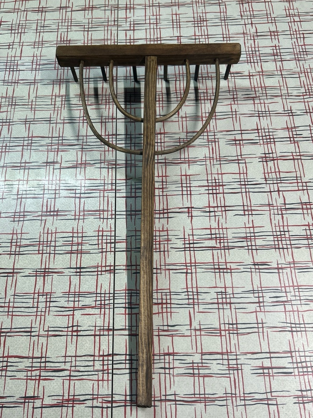 Unbranded Vintage Wooden Hay Rake Wall Hanging Decorative